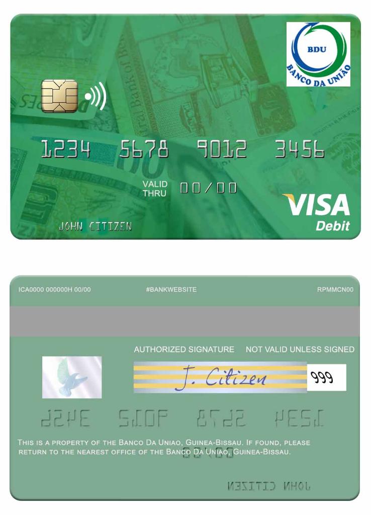 Guine Bissau Banco Da Uniao visa debit card
